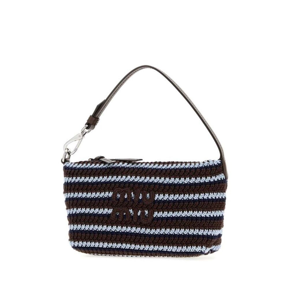 Miu Miu Women Embroidered Crochet Shoulder Bag - Picture 2 of 2